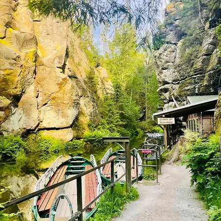 Winterbergblick, Saechsische Schweiz *