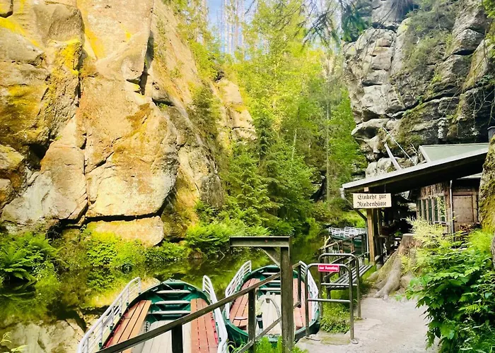 Winterbergblick, Saechsische Schweiz *