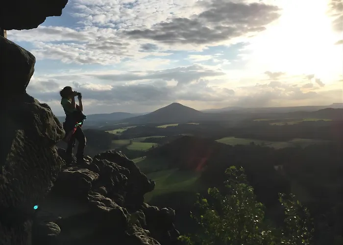 Winterbergblick, Saechsische Schweiz * Hinterhermsdorf