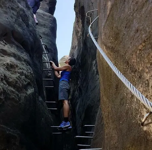 Winterbergblick, Saechsische Schweiz *